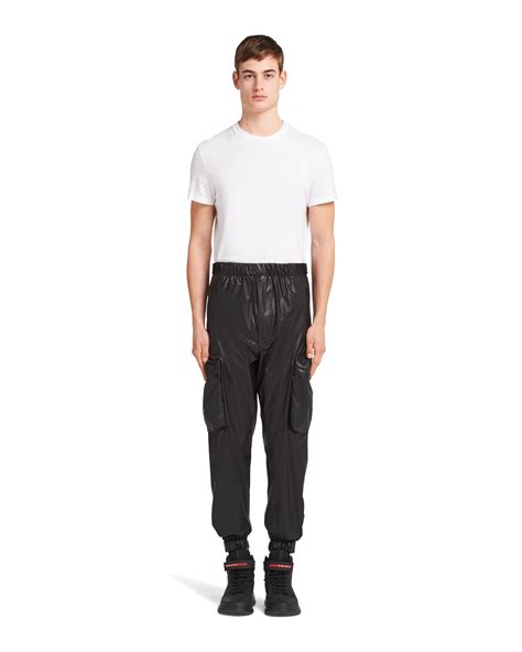 prada nylon cargo pants|prada technical pants.